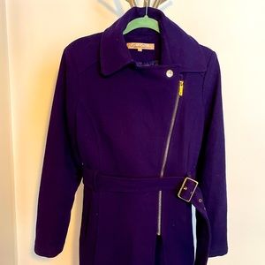 Kenneth Cole Royal Purple & Gold Jacket Trenchcoat